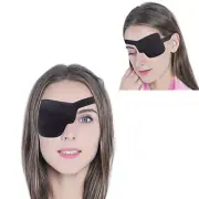 Pirate Eye Patch Unisex Black Single Eye Patch Eyepatch One Eye Concave EyePa===