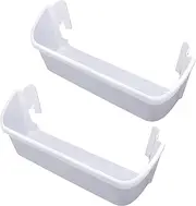 2 Pack 240323001 White Refrigerator Replacement Door Bin Side Shelf for Frigidaire Electrolux, Repalce 240323007, 890954, AP2115741, AH429724, EA429724, PS429724.