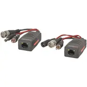 BNC RCA Power to Cat5e 6 AHD Video Balun Kit
