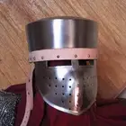 Medieval Warrior Crusader Knight Helmet Larp Templar Helmet Replica Helmet
