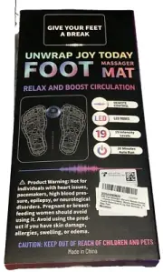 Foot Massager Mat Relax & Boost Circulation Leg Foot Achilles Remote Control