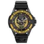 【PHILIPP PLEIN】THE $KULL CARBON FIBER 骷髏碳纖維錶款 黑 PWAAA1922_44MM