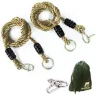 Tree Swing Ropes Hammock Chair Straps Hanging Kit with 2 Carabiners - 5.6ft &...