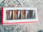 New Glass Set Of Coke Coca Cola Glasses In Original Box Set Of 4