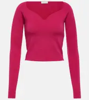 [Nina Ricci] Nina Ricci Wool-blend top AU 14 pink