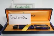 Waterman LeMan Rhapsody FP & BP Set, Mineral Blue, GT, NOS, Box, Look
