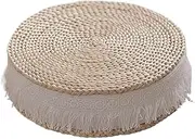 Straw Round Hand Woven Futon Cushion Bay Window Living Room Pouf Stool Home Furniture(30cm*10cm)