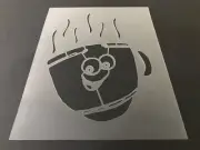 Coffee #3 Stencil 10mm or 7mm Thick, Crafts, Brew, Latte, Frappuccino