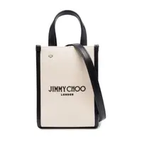 在飛比找蝦皮商城優惠-Jimmy Choo 經典 Logo 迷你帆布 Cabas包