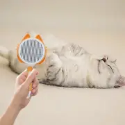 Pet Comb Self Cleaning Comb One Click Hair Removal Floating Hair Cat Comb