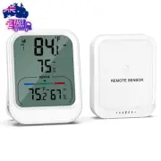 Digital Thermometer Hygrometer, Indoor Outdoor Thermometer with Wireless Sensor,