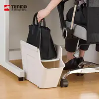 在飛比找momo購物網優惠-【日本天馬】FitsWORK桌下型移動式辦公包包雙層置物架(