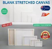 Blank Artist Stretched Canvas Art Large 100% Cotton for Acrylic, Oil, Acrylic