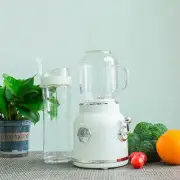 Electric Blender Juicer Cup, Personal Small Blenders for Smoothies, Retro Sha...