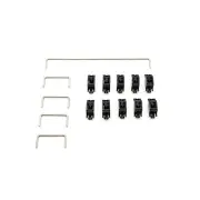 PK Black Clip-in PCB Mount Stabilizer 5pc for mechanical keyboards