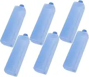 6pcs Portable Ice Packs: for Coolers and Lunch Boxes - Lightweight Freezer for Outdoor Activities/Camping Food Preservation