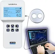 VBR-200 PAR Meter for Grow,Data Logger,Test PPFD,DLI,LUX,CCT,Temperature,Humidity,VPD.Dimmer