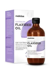 MELROSE AUSTRALIAN FLAXSEED OIL - PURE PLANT OMEGA 3 VEGAN LINSEED OIL