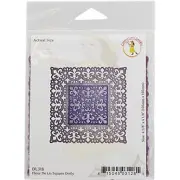 Fluer De Lis Square Doily, Steel Cutting Dies CHEERY LYNN DESIGNS - NEW, DL318
