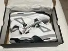 Nike Air Jordan Retro 4 White Cement Golf Shoes