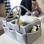 Baby Diaper Wipes Bag Caddy Infant Nappy Organizer Basket Nursery Storage B`JL