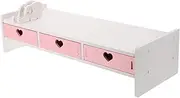 1Pc Multi Purpose Computer Monitor Stand Sturdy Desktop Riser for Laptop Keyboard Durable Organizer for Office Home Use