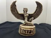 RARE ANCIENT EGYPTIAN ANTIQUITIES Statue Goddess Isis With Open Wings Pharaonic