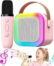 Mini Karaoke Machine for Kids Adults, Portable Bluetooth Karaoke Speaker
