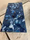 48" x 24" Beautiful Blue Agate Table Top - Natural Stone Home Decor