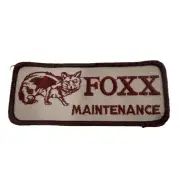 Vintage Foxx Maintenance Uniform Hat Patch