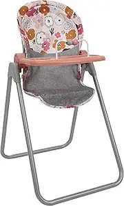 509 Crew: Melange Flora - Foodie Doll Highchair - 5pc Feeding Accessories, Fits Dolls Up to 24", Tilting Seat, Foldable, Food Tray, Kids Toy, Ages 3+