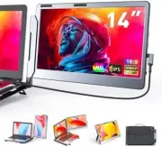 Kwumsy 14'' F1 Portable Monitors for Laptop | Dual Screen extender