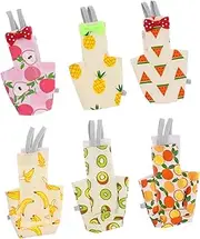 Parliky 6pcs Bird Diapers for Parakeets Washable Reusable Flight Suit for Small Pet Birds Comfortable Material for Budgie Cockatiel Care