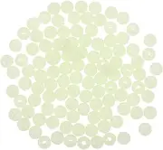 Abaodam 200pcs Round Luminous Blocking Beads for Fly Tying Fishing Glow Beads Reusable Line Saltwater Freshwater Accessories