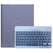 360 Degree Rotatable Bluetooth Keyboard Leather Case Square Button Lavender Purple For Ipad Air 2022 / Ipad Pro 11 2021 Keyboards