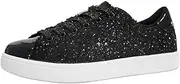 [LUCKY STEP] Glitter Sneakers Lace up | Fashion Sneakers | Sparkly Shoes for Women