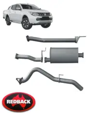 EXTREME DUTY EXHAUST SYSTEM W/O CAT FOR MITSUBISHI TRITON MR 4N15 2.4L I4 (for: Mitsubishi)