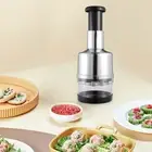 2x Onion Chopper Manual Garlic Crusher Pressing Food Cutter Vegetable Slicer