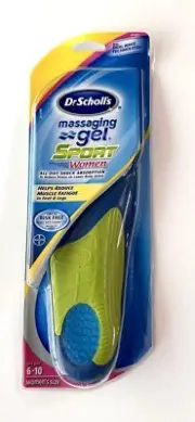 Dr Scholl’s Massaging Gel Sport Insoles Women's 6-10 Foot Comfort Cushioning