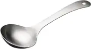 Alipis Stainless Steel Rice Spoon Deep Soup Spoon for Kitchen Use Lightweight Handheld Kitchen Accessory for Serving Rice and Soup for Home and Restaurant Dining
