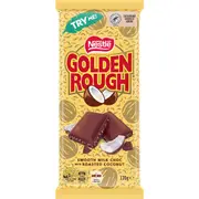 Nestle Golden Rough Milk Chocolate With Roasted Coconut Block 170g
