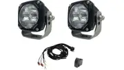 All Balls Mojave Series Racing Flood/Spot Light Kit 3" x 3" Clear/White