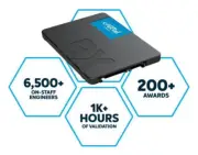 Crucial 4TB SSD BX500 2.5" SATA Internal Solid State Drive CT4000BX500SSD1 7mm