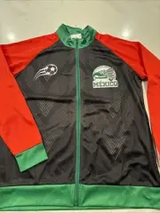 Mexico Men's Black Track Jacket By Fast Action Soccer Futbol Logo Sz M Medium