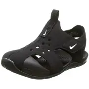 Nike Sunray Protect 2 Black/White Water Closed Toe Sandals Little Boys Size 8