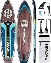 Inflatable Stand Up Paddle Board 11’*34”*6” Sup Board, 350lbs Capicity, Pet Friendly Paddle Board for Ocean&Lake, w/3pcs Adjustable Paddle