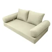 |COVER ONLY| Style 1 Twin Knife Edge Daybed Mattress Bolster Pillow Covers AD005