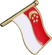 [TINEASUR] Fashion Breastpins Veterans Country Lapel Pin Creative Brooch Patriotic Pins US Badge Metal Signs Usa Pin Friends Pin Badge Friend Clothes Decoration Flag Red Clothing
