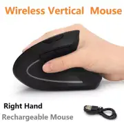 USB Wireless Ergonomic Vertical Mouse Optical 1600 DPI 5 Keys Mice For PC Laptop