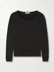 [James Perse] James Perse - Vintage Supima Cotton-terry Top - Black - 0 0 Black